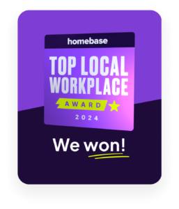 San Diego Surf School's Homebase Top Local Workplace award.